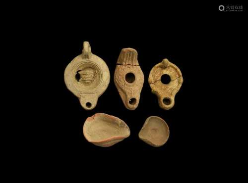 Roman and Other Oil Lamp Group