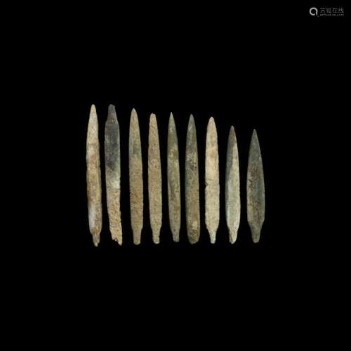 Egyptian Bone Arrowhead Collection