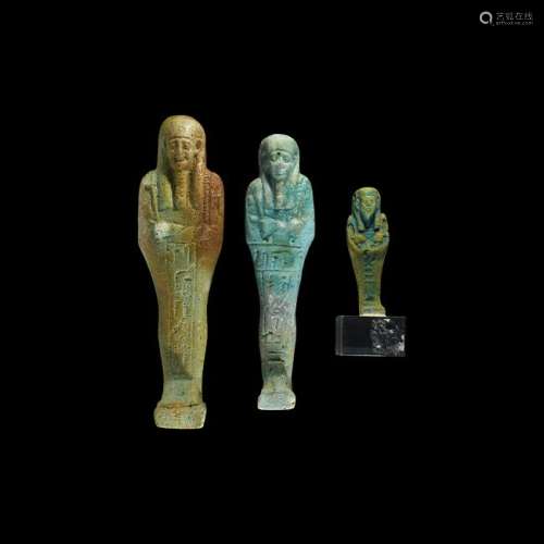 Egyptian Hieroglyphic Shabti Collection