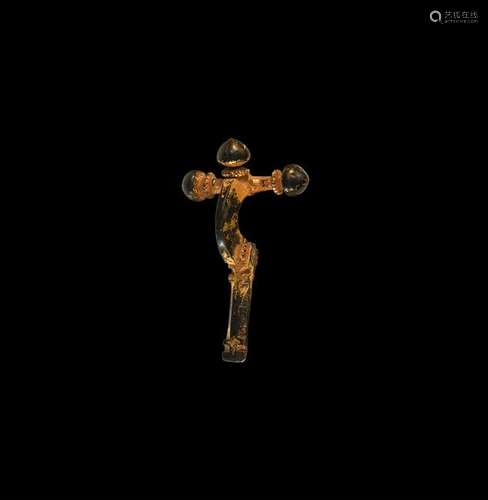 Roman Gilt Crossbow Brooch