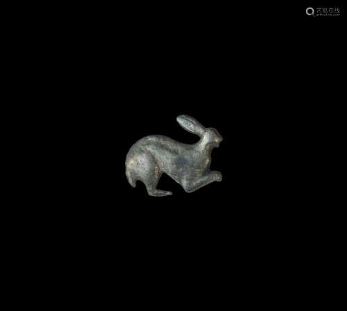 Roman Silver Rabbit Brooch