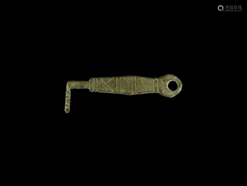 Roman Decorated Key
