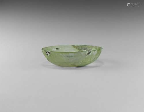 Roman Glass Bowl with Concentric Circles
