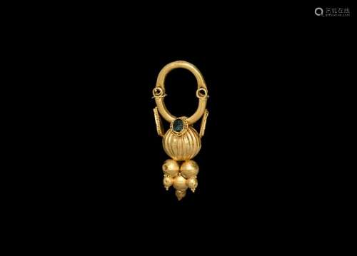 Large Parthian Gold Earring