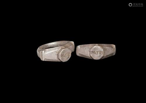 Roman Silver Ring with PATRI