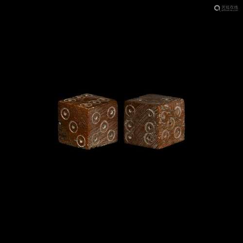 Roman Bone Dice Pair