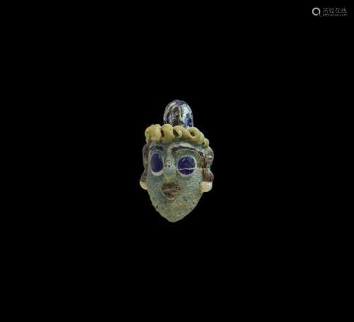 Phoenician Glass Head Pendant