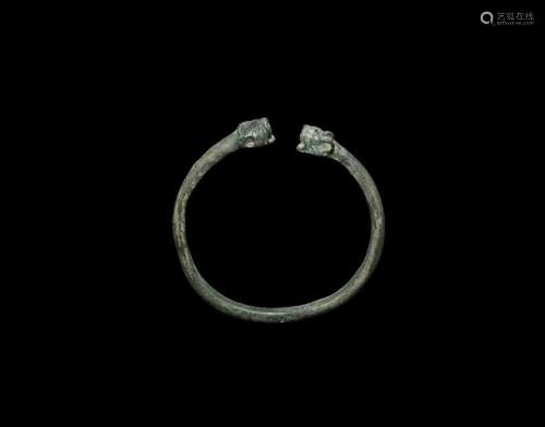 Roman Lion-Headed Bracelet