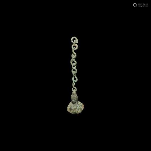 Roman Figural Pendant with Chain