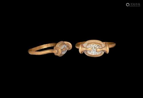 Egyptian Gold Ring with Scarab