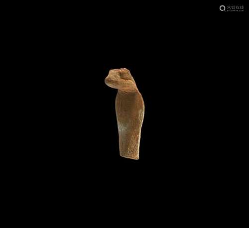 Egyptian Wooden Cobra Figure