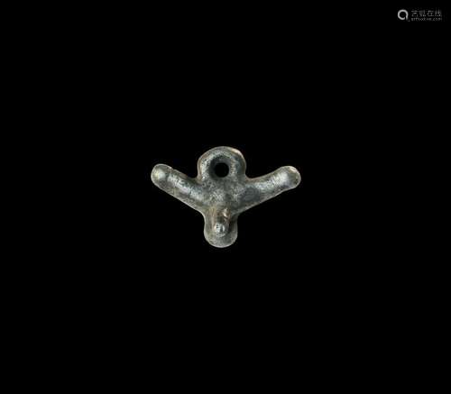 Roman Silver Phallic Pendant