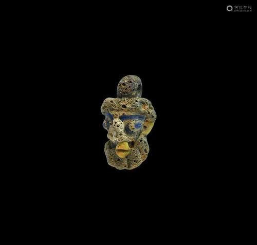 Phoenician Head Amuletic Pendant