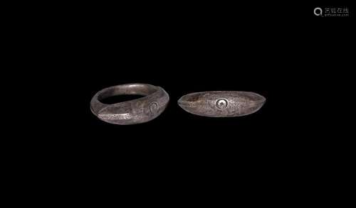 Roman Silver Ring with 'Bull's Eye'