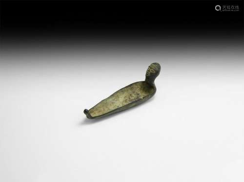 Late Etruscan Boat-Shaped Cosmetic Vessel