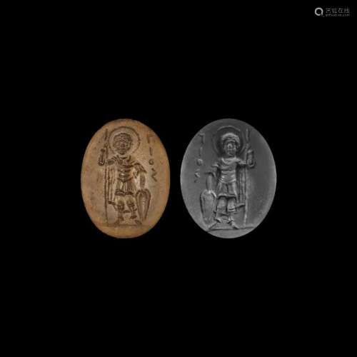 Byzantine Gemstone with Saint George