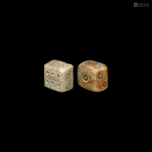 Roman Bone Dice Pair