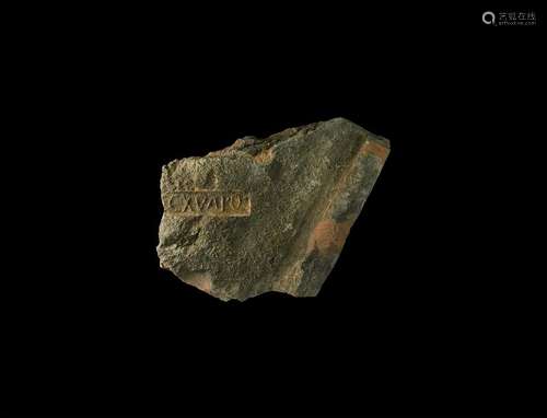 Roof Tile Fragment w/Legio XV Apollinaris Stamp