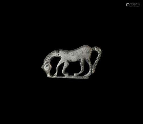 Roman Silver Horse Brooch