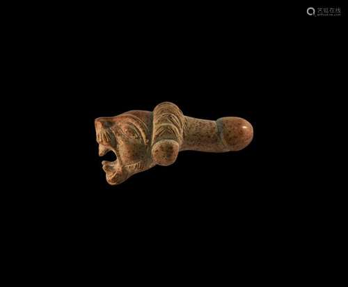 Roman Lion-Headed Phallus Amulet