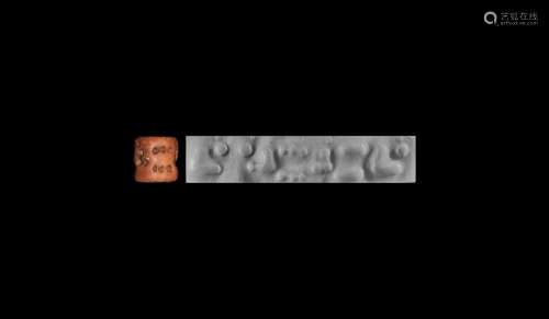 Western Asiatic Jemdet Nasr Type Cylinder Seal