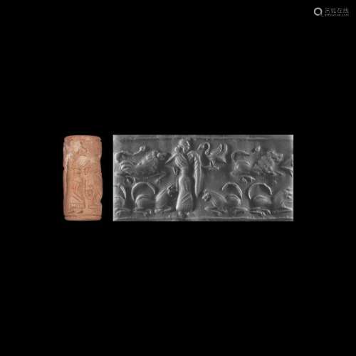 Syro-Cypriot Cylinder Seal with Goddess IÂtar, the