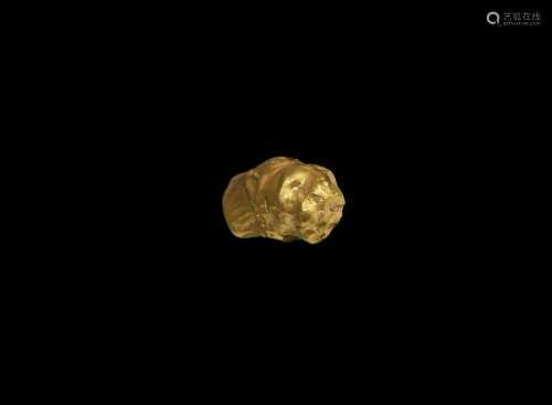 Western Asiatic Achaemenid Gold Lion Pendant