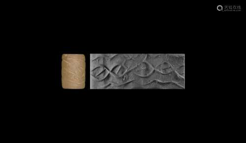 Mesopotamian Patterned Cylinder Seal