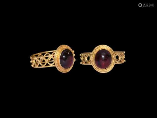 Roman Gold Ring with Cabochon