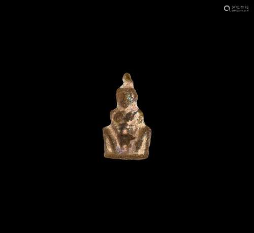 Western Asiatic Glass Figural Pendant