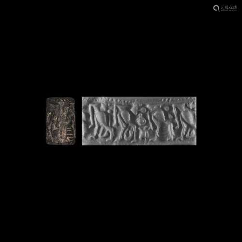Western Asiatic Archaic Cylinder Seal with Birds