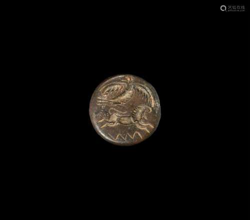 Western Asiatic Stamp Seal with Eagle and Lion