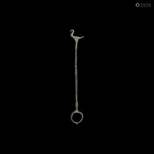 Roman Stirrer with Swan Finial