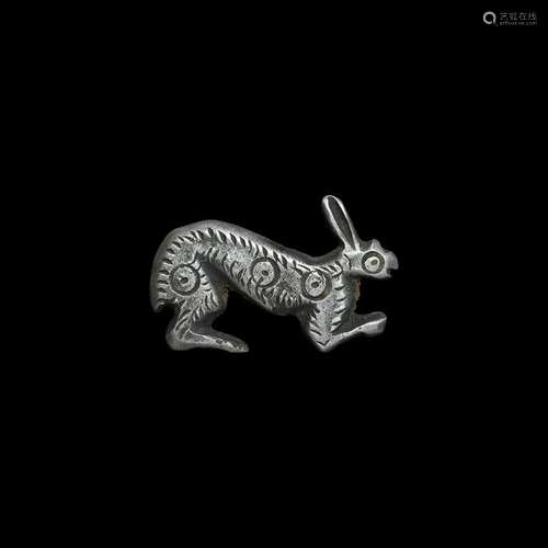 Roman Silver Rabbit Brooch