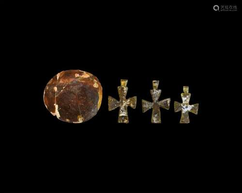 Byzantine Glass Cross and Weight Group