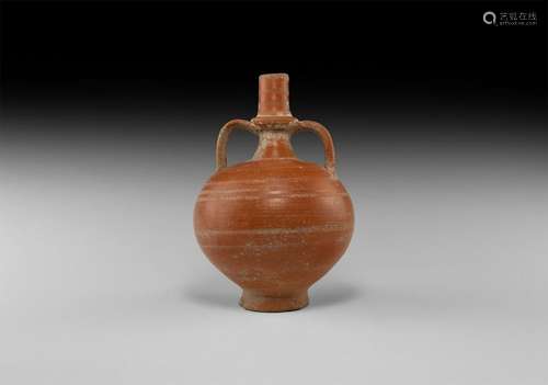 Roman Redware Twin-Handled Flagon