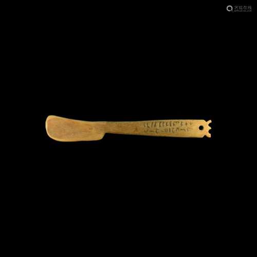 Western Asiatic Aramaic Inscribed Knife