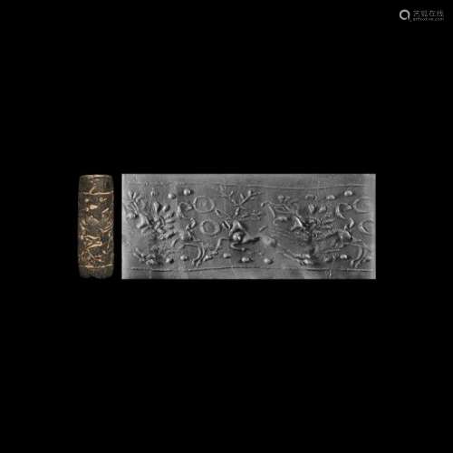 Western Asiatic Cylinder Seal with Animals
