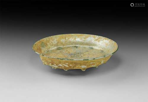 Roman Green Glass Bowl