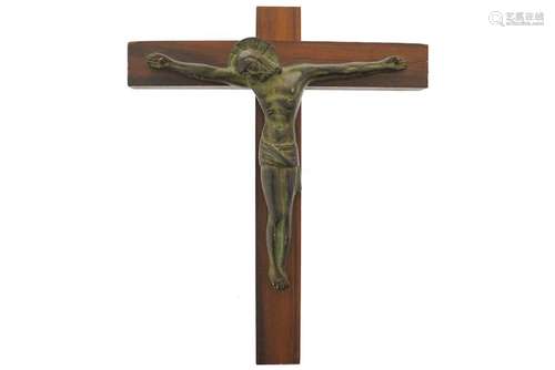 19TH-CENTURY FRENCH BRONZE  CRUCIFIX