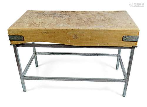 MID-CENTURY BUTCHERS BLOCK