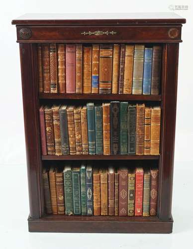 REGENCY PERIOD MAHOGANY OPEN BOOKSHELF