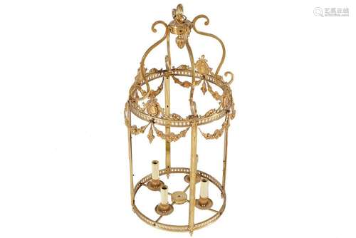 19TH-CENTURY ORMOLU HALL LANTERN