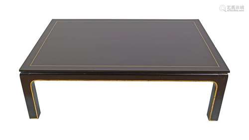 LARGE ORIENTAL LACQUERED COFFEE TABLE