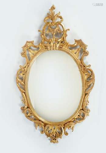 LARGE GEORGE III STYLE CHIPPENDALE MIRROR