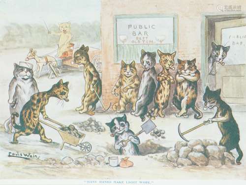 LOUIS WAIN PRINT