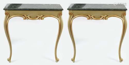 PAIR OF 19TH-CENTURY CONSOLE TABLES