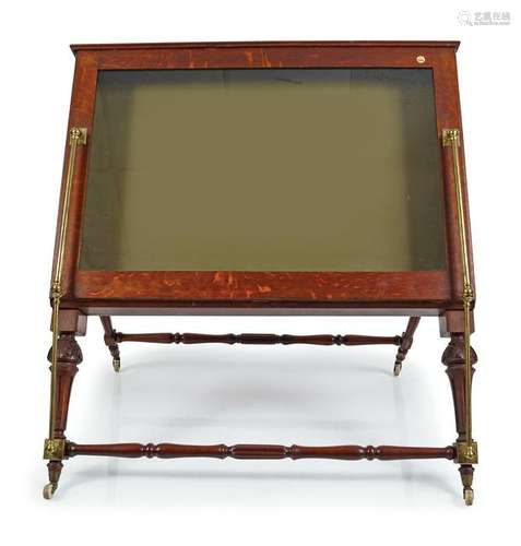 19TH-CENTURY FOLDING FOLIO CABINET