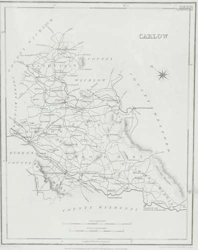 LEWIS MAP OF COUNTY CARLOW