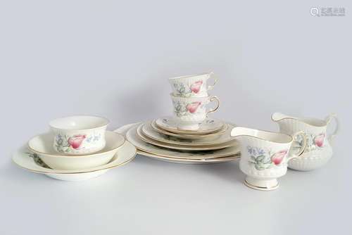 47 PIECE STAFFORDSHIRE CHINA DINNER SERVICE